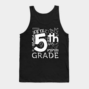 5th Grade Here Teacher Fifth Grade  Girls Tank Top